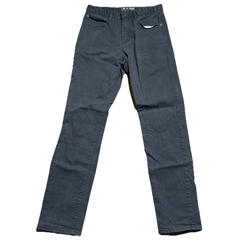 Line Of Trade Pants Men's 30x32 (30x31) The Five Pocket Pant Gray Stretch Canvas
